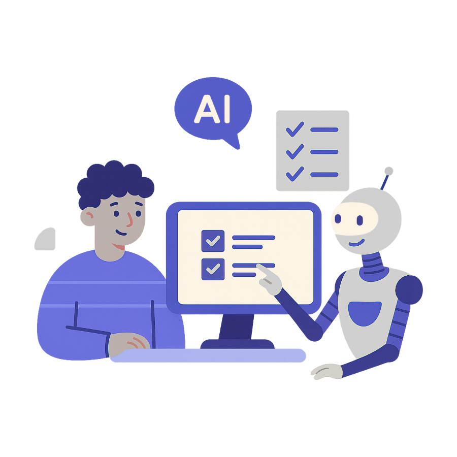 Futuristic marketing dashboard or human-AI collaboration concept